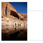 Stand-up paddleboarding on Lake Powell, Utah by Anonymous