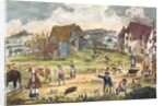 A regency farmyard by Anonymous
