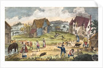 A regency farmyard by Anonymous