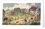 A regency farmyard by Anonymous
