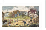 A regency farmyard by Anonymous