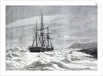 The Alert, nipped by the ice against the shore of Cape Beechey by Anonymous