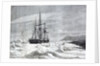 The Alert, nipped by the ice against the shore of Cape Beechey by Anonymous