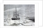 The Alert, nipped by the ice against the shore of Cape Beechey by Anonymous