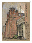 Waldorf Astoria Hotel by Joseph Pennell