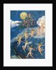 Fairies dancing alongside train by Anonymous