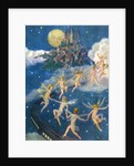 Fairies dancing alongside train by Anonymous