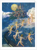 Fairies dancing alongside train by Anonymous