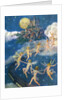 Fairies dancing alongside train by Anonymous