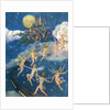 Fairies dancing alongside train by Anonymous
