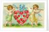 Valentine with two cherubs by Anonymous