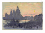 The Gold Moon (Venice: View of Santa Maria delle Salute from Il Redentore) by Joseph Pennell