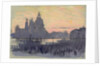 The Gold Moon (Venice: View of Santa Maria delle Salute from Il Redentore) by Joseph Pennell