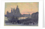 The Gold Moon (Venice: View of Santa Maria delle Salute from Il Redentore) by Joseph Pennell