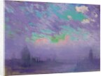 Green, Blue and Purple (View of London) by Joseph Pennell