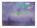 Green, Blue and Purple (View of London) by Joseph Pennell