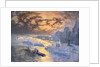 Reflective River (New York City: Ships on the East River, Statue of Liberty in the Distance) by Joseph Pennell