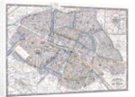 Galignani's Plan of Paris and Environs by Antonio Galignani
