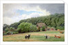 Holstein Cattle in a Field, Timmendorf, Germany by Hans Fredrik Gude