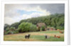 Holstein Cattle in a Field, Timmendorf, Germany by Hans Fredrik Gude