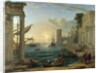 Seaport with the Embarkation of the Queen of Sheba by Claude Lorrain