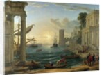 Seaport with the Embarkation of the Queen of Sheba by Claude Lorrain