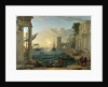 Seaport with the Embarkation of the Queen of Sheba by Claude Lorrain