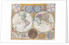 Double hemisphere wall map of the world by Samuel Dunn