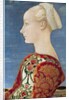 Profile Portrait of a Young Lady by Antonio Pollaiolo