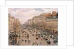 Boulevard Montmartre, Paris by Camille Pissarro