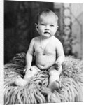 One year old baby girl portrait, ca. 1919. by Anonymous