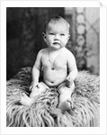 One year old baby girl portrait, ca. 1919. by Anonymous