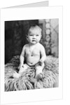 One year old baby girl portrait, ca. 1919. by Anonymous
