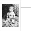 One year old baby girl portrait, ca. 1919. by Anonymous