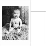 One year old baby girl portrait, ca. 1919. by Anonymous