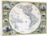 Map of the Western Hemisphere by John Tallis