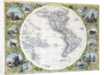 Map of the Western Hemisphere by John Tallis