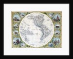 Map of the Western Hemisphere by John Tallis