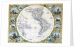 Map of the Western Hemisphere by John Tallis