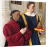 Etienne Chevalier with St. Stephen by Jean Fouquet