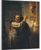 Samson Threatening His Father-in-Law by Rembrandt van Rijn
