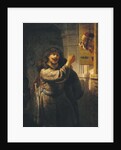 Samson Threatening His Father-in-Law by Rembrandt van Rijn