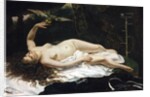 Woman with a Parrot by Gustave Courbet