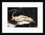 Woman with a Parrot by Gustave Courbet