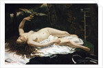 Woman with a Parrot by Gustave Courbet