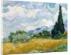 Wheat Field with Cypresses by Vincent Van Gogh