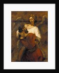 Jacob Wrestling with the Angel by Rembrandt van Rijn