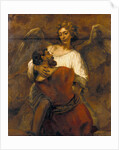 Jacob Wrestling with the Angel by Rembrandt van Rijn