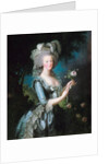 Marie-Antoinette with a Rose by Elisabeth Vigee-Lebrun