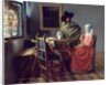 The Glass of Wine by Johannes Vermeer